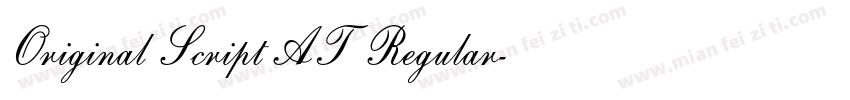 Original Script AT Regular字体转换